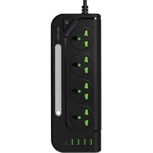 چندراهی و محافظ برق 3000 وات گرین لاین مدلGS-100 Power Socket