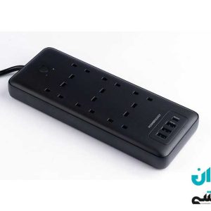 چندراهی برق هوشمند پاورولوژی PWPS48WBK به همراه 6 خروجی برق