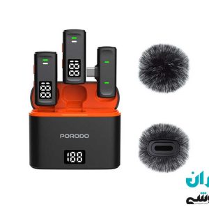 میکروفون بی سیم پرودو مدل Porodo Lavalier Microphone PD-WCDMIC