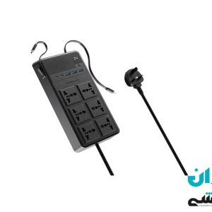 چندراهی برق پاورولوژی مدل  PWCUQC030 به همراه 6 خروجی برق