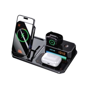 استند و شارژر وایرلس چند منظوره 6 در 1 گرین لاین 6in1 Multifunctional Wireless Charger
