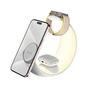 شارژر بی سیم گرین لاین مدل Moon Charge 4 in 1 Wireless Charger