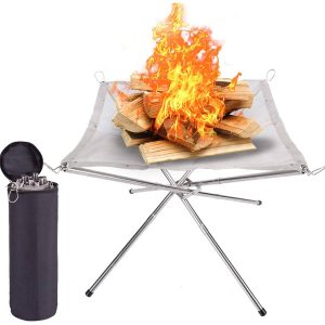 میز نسوز قابل حمل گرین لاین Green Lion Portable Bonfire Stainless Steel Stand GNBNFRESTSTND