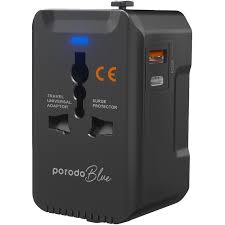 اداپتور شارژر پرودو مدل   porodo blue dual port uiversal charger pd2outa