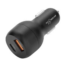 شارژر فندکی پرودو مدل  porodo blue dual port car charger 38 w ccpdqc