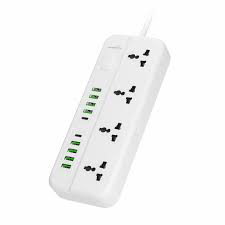 چند راهی برق هوشمند و شارژر پرودو مدل porodo blue 4  universal socket  power strip 4acps2c8a