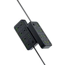 چند راهی  برق و شارژر پرودو مدل porodo 6 universal socket power  strip  6acps1c3a