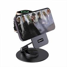 شارژر وایرلس  سه کاره پرودو مدل porodo wireless charging rotating stand fwch035