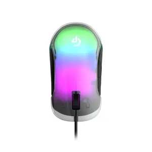 موس مخصوص بازی پرودو مدل PDX315 PORODO GAMING RGB 8D CRYSTAL SHELL MOUSE 12800 DPI
