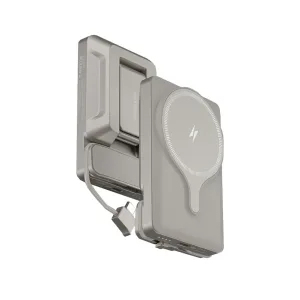 پاوربانک وایرلس پاورولوجی مدل ظرفیت 5000 میلی آمپر ساعت توان15وات Powerology 5000mAh Power Bank With Magnetic Wireless Charger Car Mount PPBCHA32