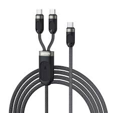 کابل شارژ سریع Type-C پرودو مدل  PD-2N1CCL-BK Porodo Type-C & Lightning Fast Charging Cable USB-C PD Input