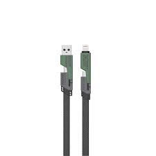 کابل چهار کاره گرین لاین Green Lion 2 in 2 Braided Fast Charging Cable
