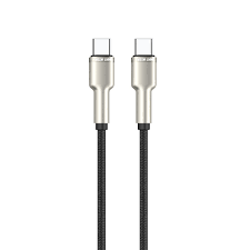 کابل USB-C به USB-C با روکش فلزی 60W گرین لاین Green Lion USB-C to USB-C Braided Zinc Alloy Cable GN60BRC2CBK