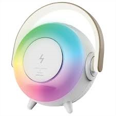 اسپیکر، چراغ رومیزی و شارژر وایرلس گرین لاین Green Lion Uranus Bluetooth Speaker with Table Lamp