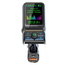 فرستنده FM خودرو مدل Porodo Dual Port Car Charger FM Transmitter PD 36W QC 18W