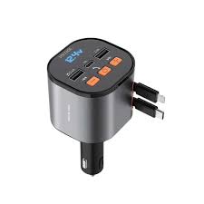 شارژر فندکی رادیو ۵۰ وات گرین لاین Green Lion FM Retractable 50W Car Charger