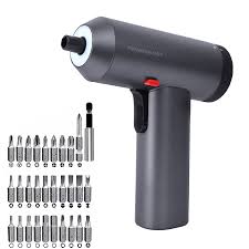 پیچ گوشتی شارژی تفنگی با 30 سری پاورولوژی Powerology 30 Bits Electric Screwdriver Gun P30IN1CSS