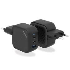 شارژر دیواری فست تایپ سی و یو اس بی 65 وات پاورولوژی  Powerology GaN Ultimate-EU Dual PD Charger PWCUQC019