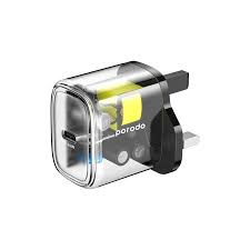 شارژر دیواری پرودو مدل  Porodo Transparent Quick Charger PD 30W PD-TC30WSCEU-BK