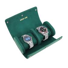 جعبه ساعت رولکس دوتایی گرین لاین Green Lion Duo Watch Roll Case