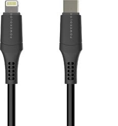کابل تبدیل Type-C به Lightning پاورولوژی مدل P12CLV2BK PVC Type-C to Lightning Cable