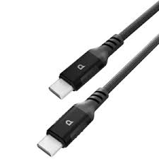 کابل شارژ PD و فست 2 متری تایپ سی به تایپ سی Powerology  PVC Type-C to Type-C Data And Fast Charge Cable 100W (2m/6.6ft) PCCPD2BK