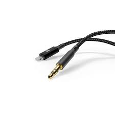کابل لایتنینگ به آی یو ایکس 1.2 متری پاورولوژی Powerology Braided Audio Lightning to 3.5mm AUX Cable 1.2m PCAB004