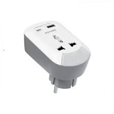 مبدل و چند راهی برق 2500 وات پرودو Porodo PD-MSACEU-WH Universal AC Socket EU Plug Adapter​