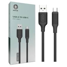 کابل تایپ سی فست شارژ  Green Lion USB-A to USB-C PVC Cable 2M