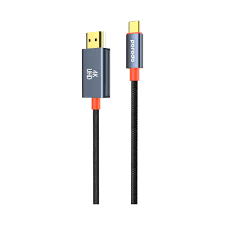 کابل HDMI به TYPE C پرودو مدل Woven Porodo Woven Cable Type-C to HDMI