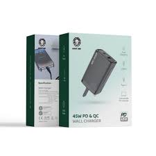 شارژر دیواری 45 وات PD&QC گرین لاین  Green lion 45W PD&QC Wall Charger GN45PDQCWCBK